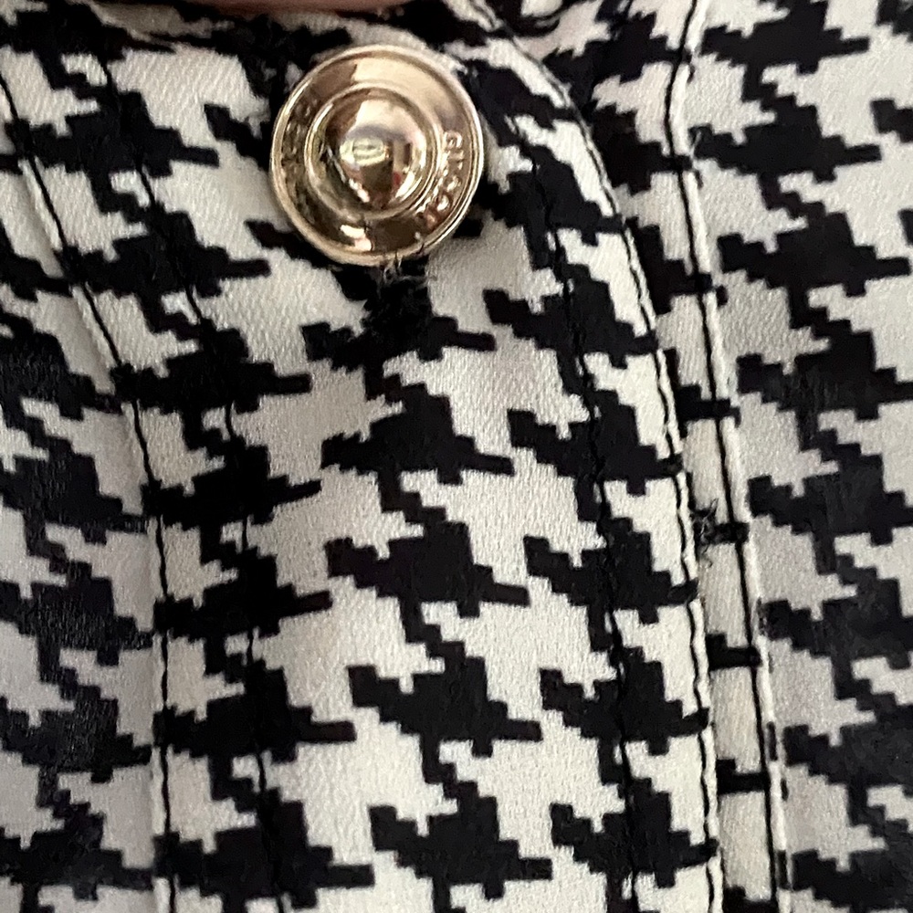 Gorgeous ❤️ Authentic Gucci Scarf Belted  Silk Houndstooth Dress - Picture 13 of 13